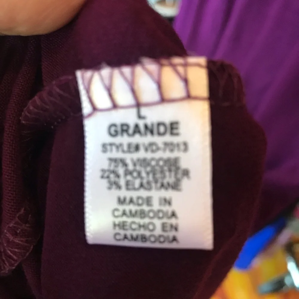 Bare Shoulder Maxi Dress plum - Picture 4 of 5